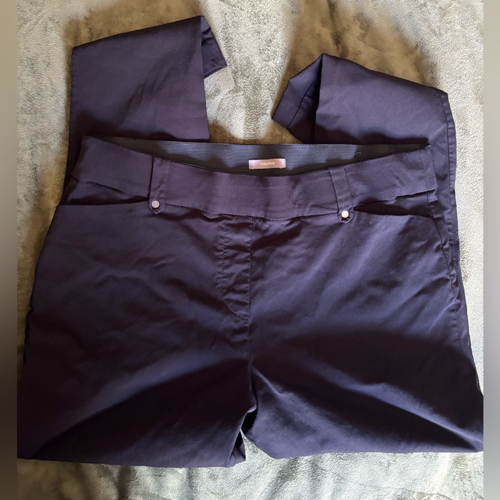 Maurices black dress pants size large